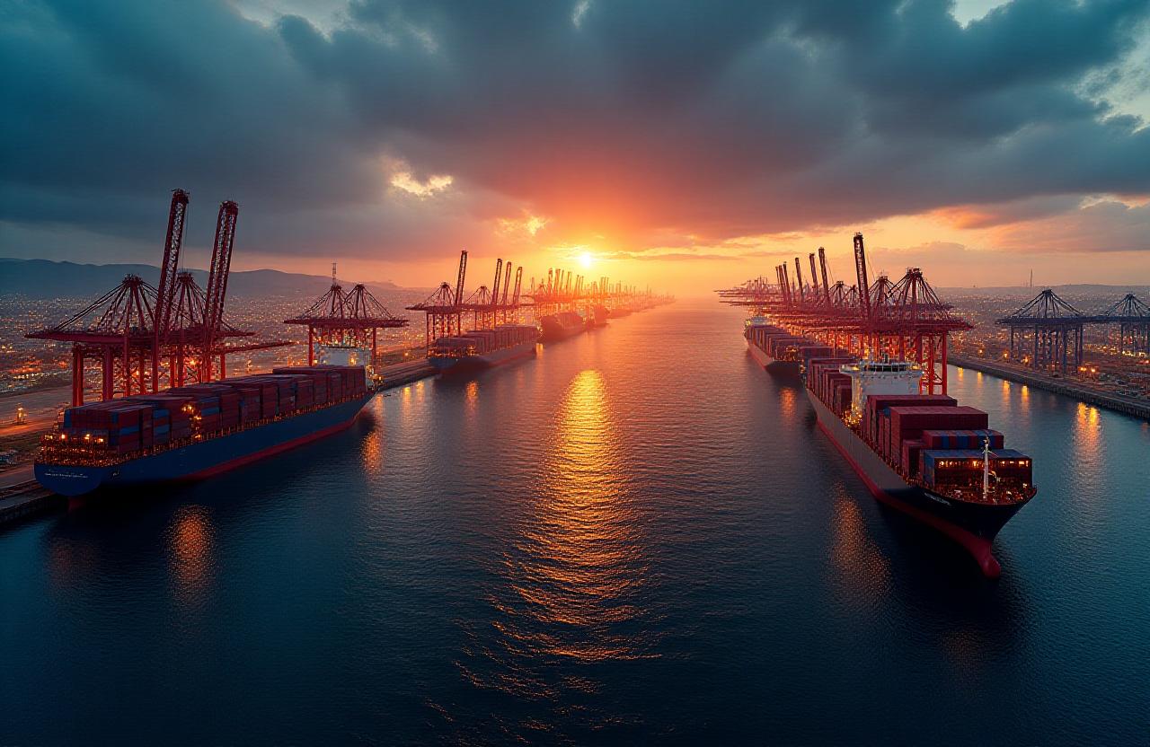 Logistics background